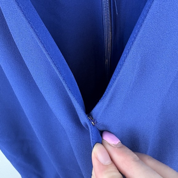 J. Mcglaughlin Tiered Blue Maxi Dress Size 2 - Picture 7 of 10